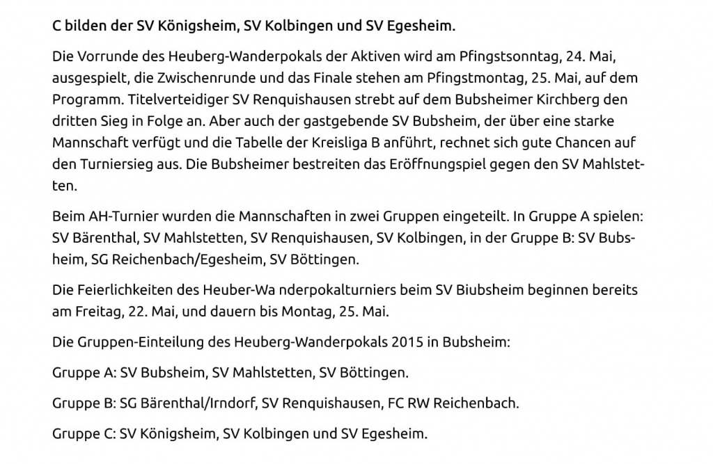 05.003.15 Heuberger Bote Auslosung Tuttlingen Er+Âffnungsspiel mit Gastgeber Bubsheim-2