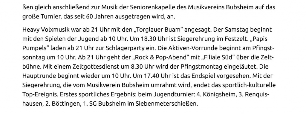 22.05.15 Spaichingen Mit neuem Pokal startet in Bubsheim das Jubil+ñumsturnier-2